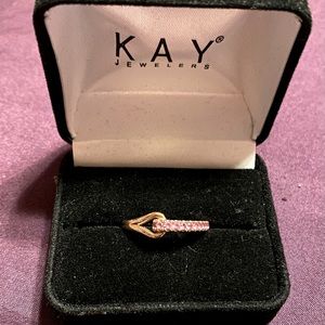 Love + Be Loved Pink Sapphire Ring 10K Rose Gold